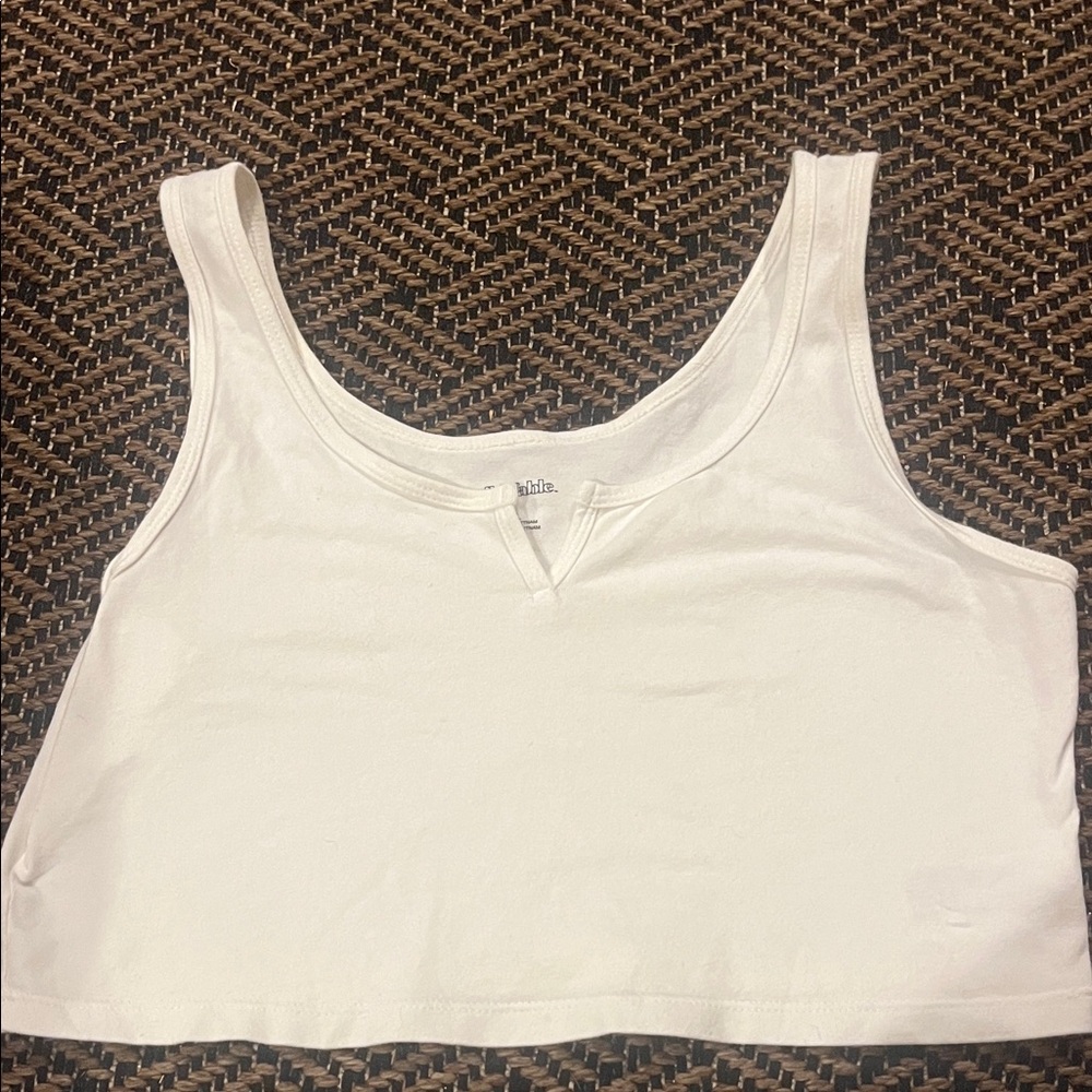 White Women's Crop Top